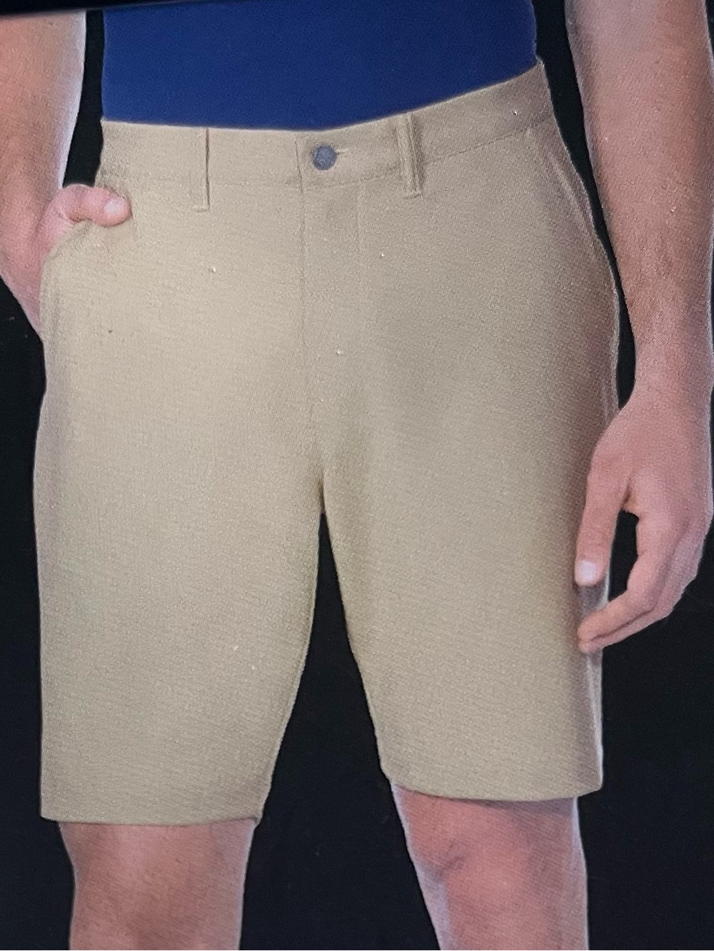 Kirkland Signature Men's Flat Front Shorts - Khaki